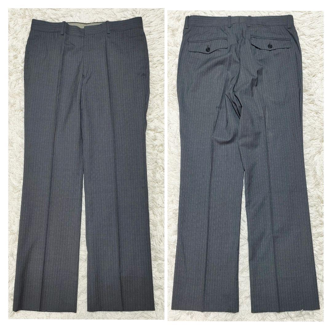 美品　メンズビギ　ロロピアーナ　スーツ　スーパー120s　シルク混　裏地ボルドー