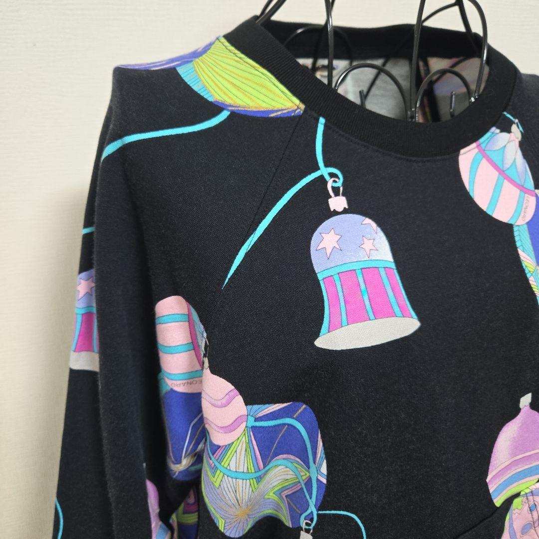 希少 レオナール LEONARD SPORT 長袖 トレーナー 裏起毛 日本製