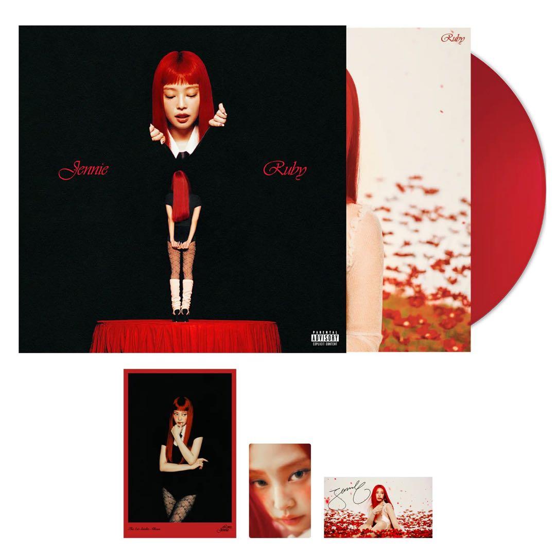 【新品未開封】 JENNIE ジェニ サイン入り Ruby Vinyl LP