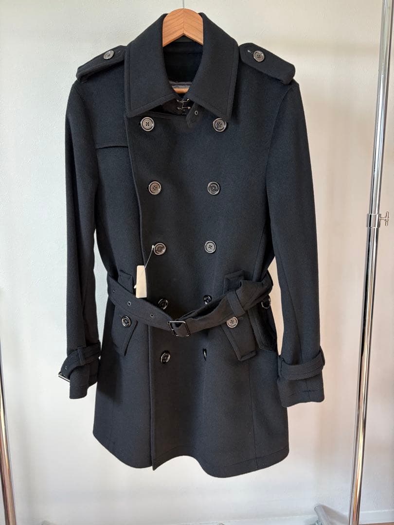 バーバリーブラックレーベル ライナー付きPコート Mサイズ サンプル品