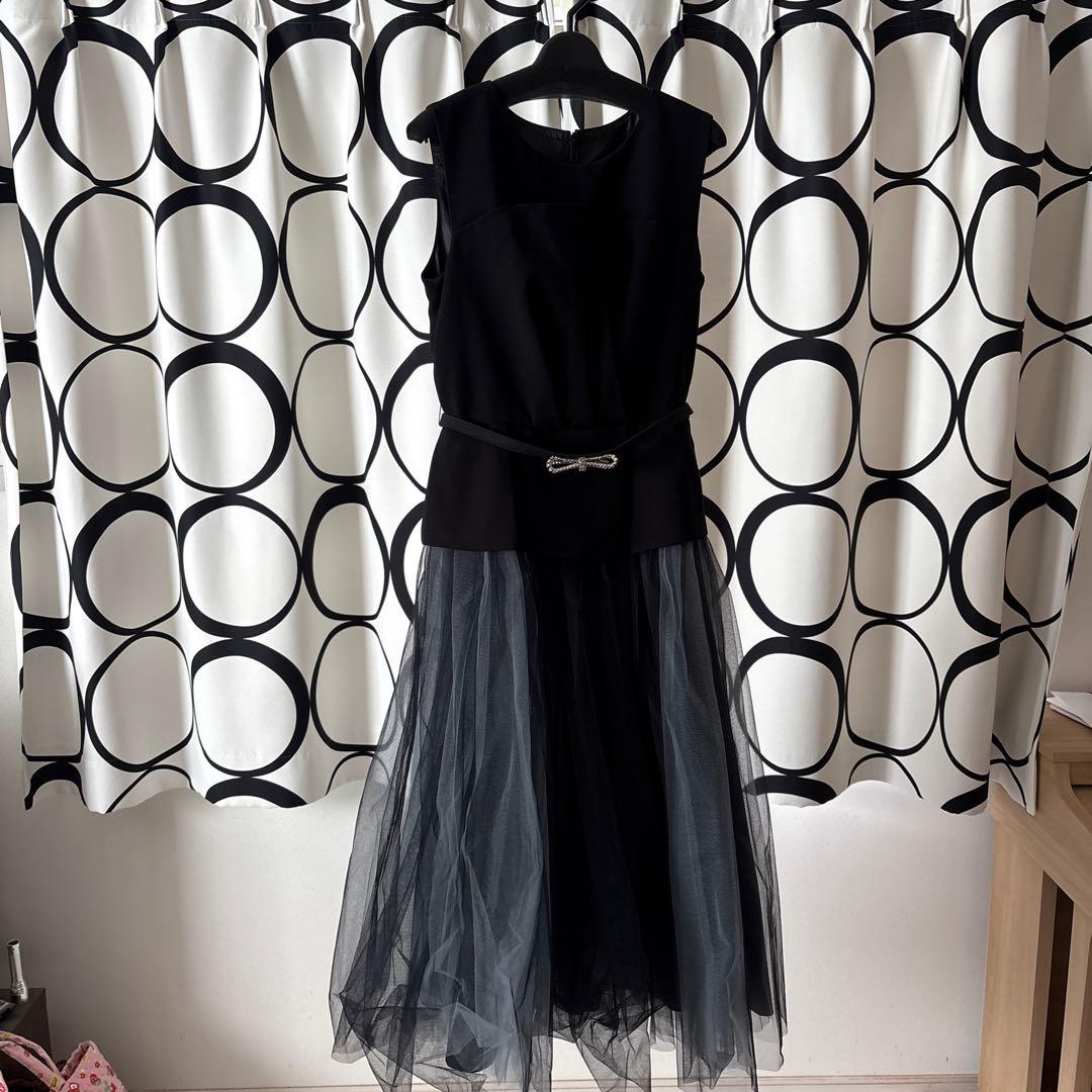 Rire Fete ビジューベルトチュールドレス