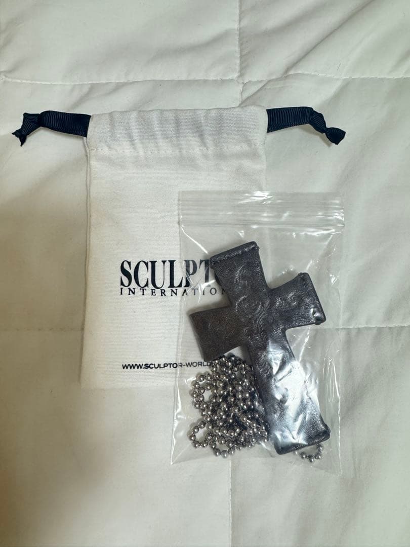 sculptor wallet チャコールグレー　ウォレット　ネックレス