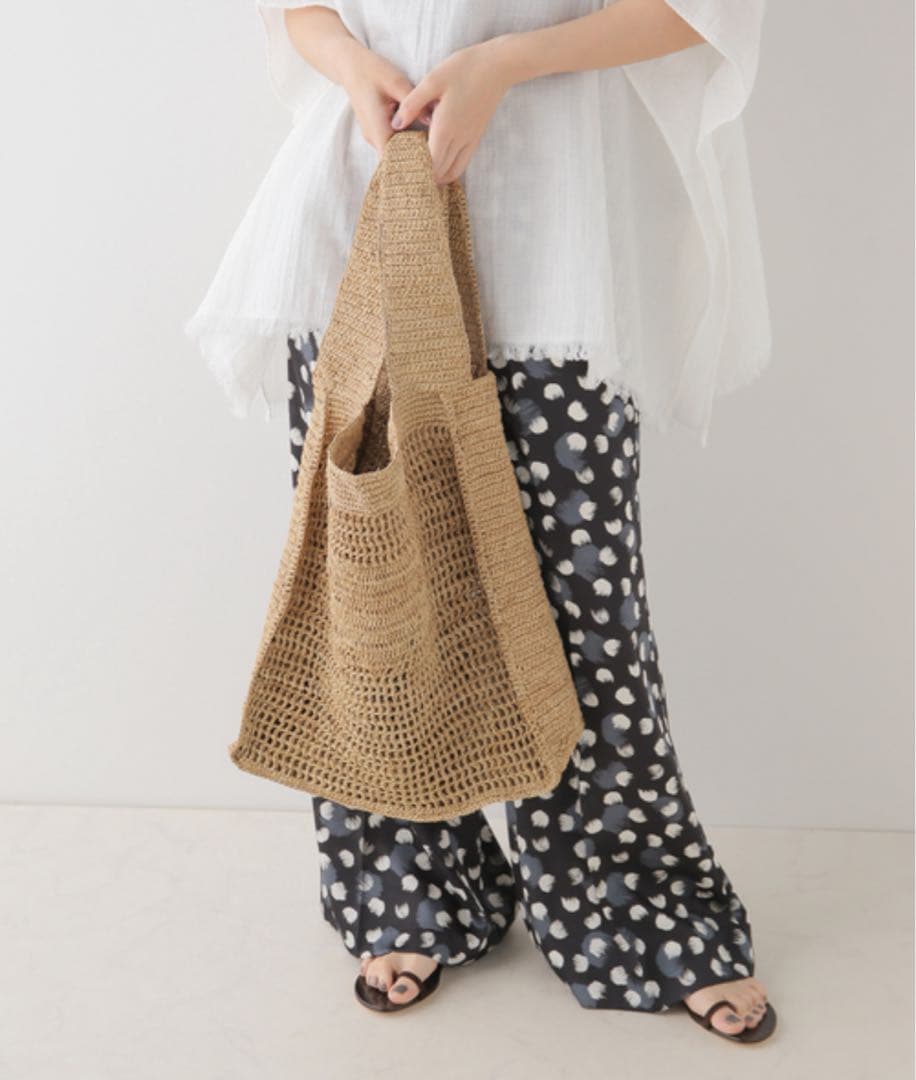 NOROノロ 【美品】SACHET BRISTOL ラフィアバッグ