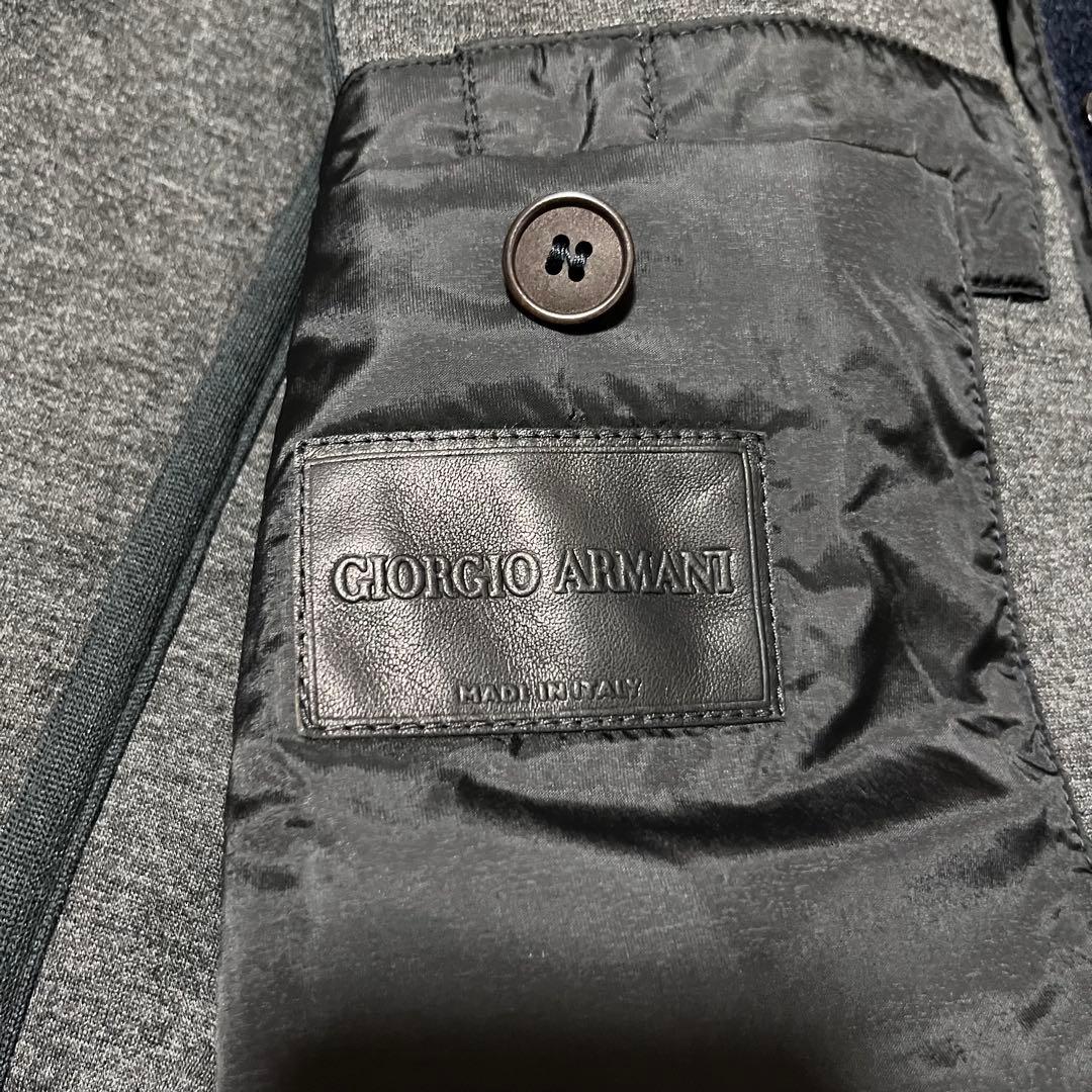 ジョルジオアルマーニ 黒ラベル モヘヤ コート　M 紺