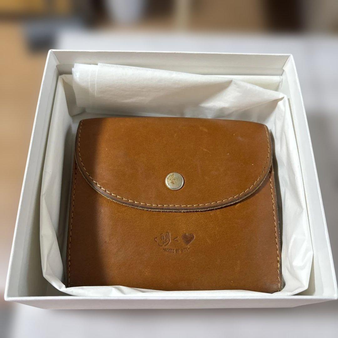 KAOYORINAKAMI ブラウン 二つ折り財布