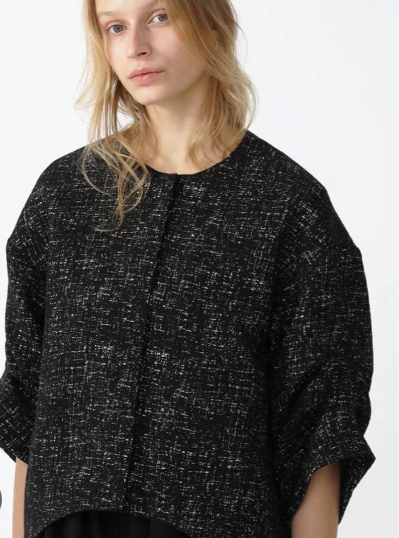 YAMADAYA Aga GIOLICA ツイードジャケット　ブラック