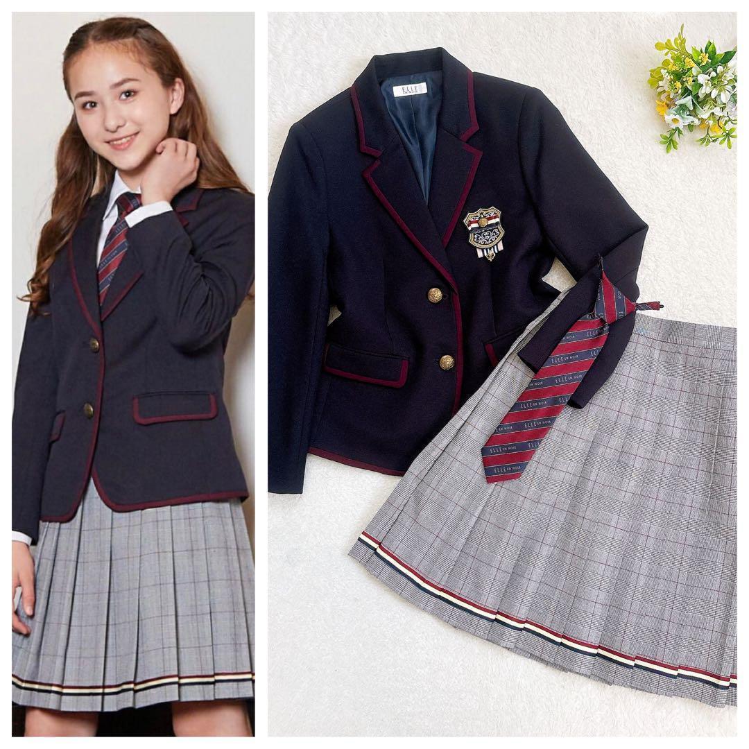 ELLE EN NOIR 女の子セレモニースーツ 紺ブレ グレンチェック 150