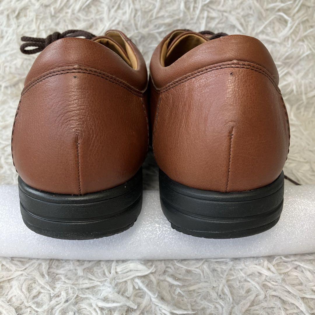 ◎新品タグ付き ペダラ レザー27.0cm 3E ブラウン 撥水 日本製 1