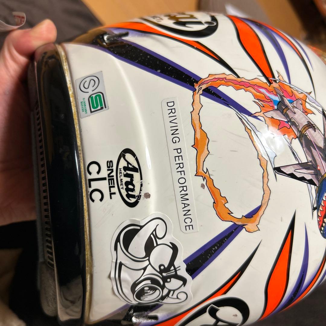 Arai フルフェイスヘルメット 芳賀　スモークシールド付き　アライ