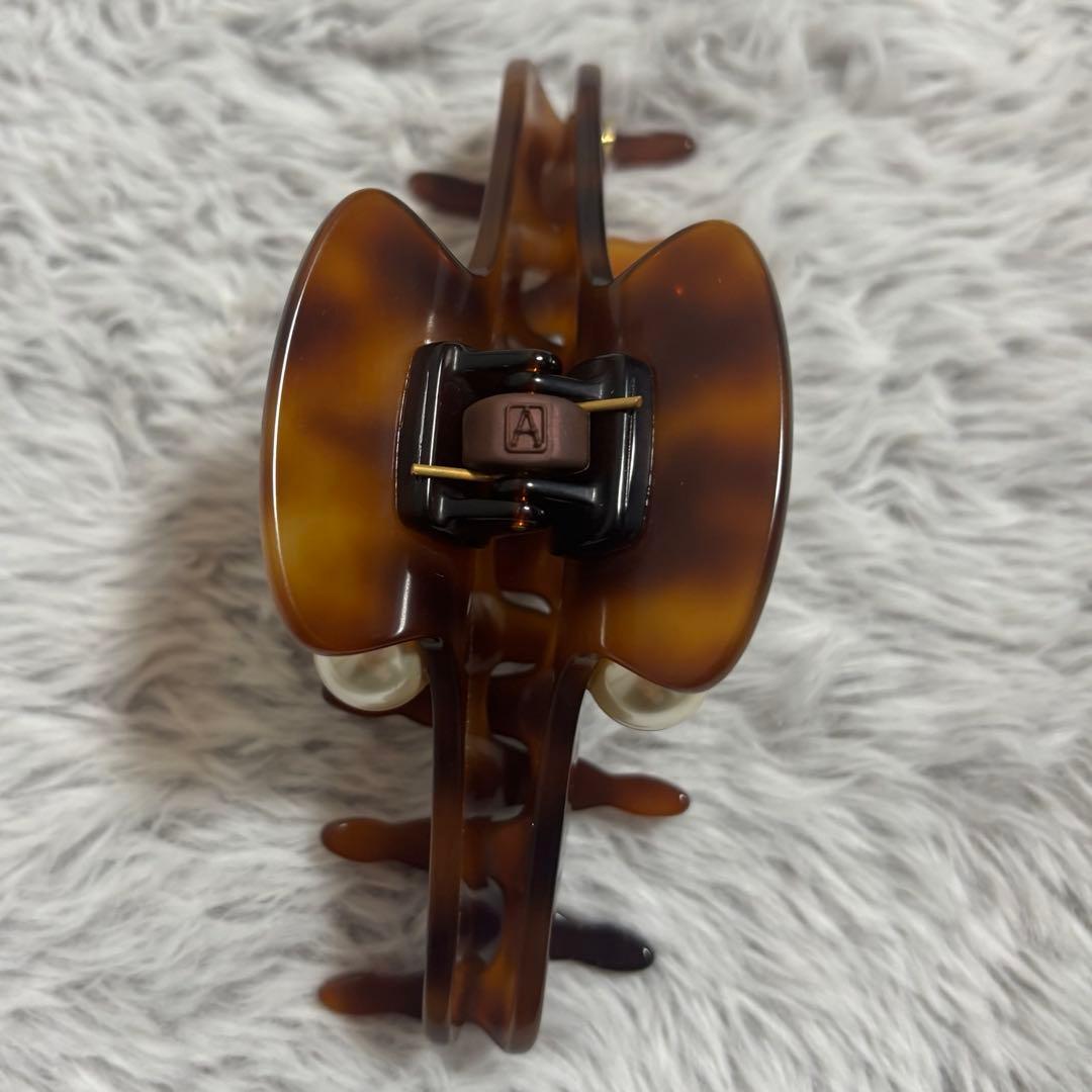 【美品】アレクサンドルドゥパリ ヘアクリップ エカイユ パール Lサイズ