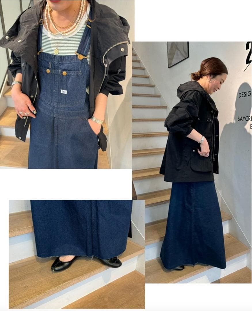 LEE リー　別注 MIYAKO.T デニムサロペットスカート　完売品