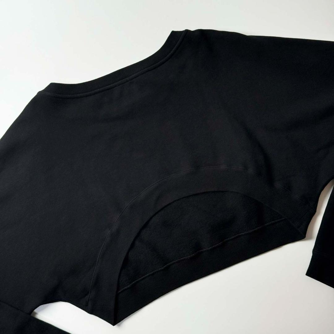 【2023AW】サンローラン クルーネック クロップド スウェットシャツ S