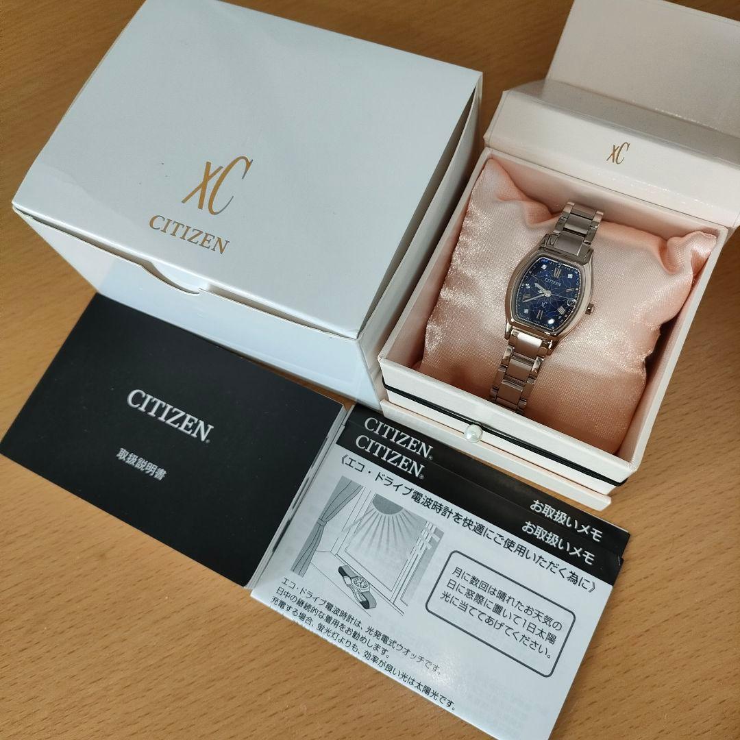 ◆限定◆極美品 CITIZEN XC/ クロスシー 花明かり 電波時計( ルキア
