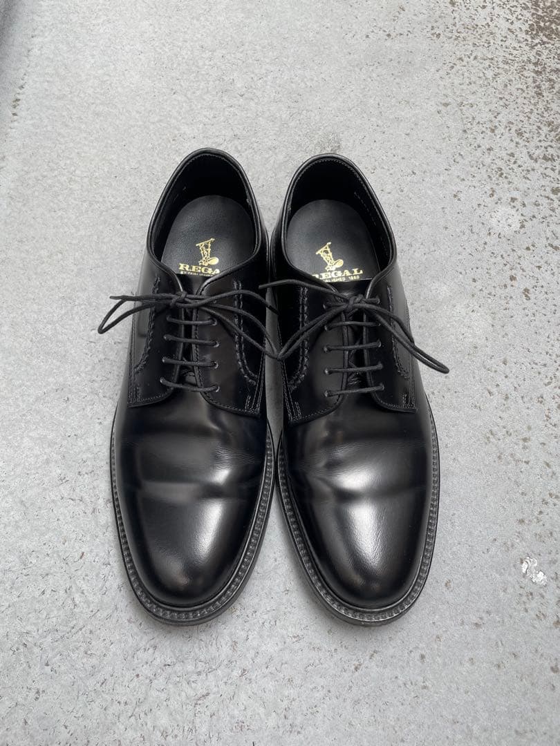 REGAL 2504BM ブラック　プレーントゥ　美品　値下げあり