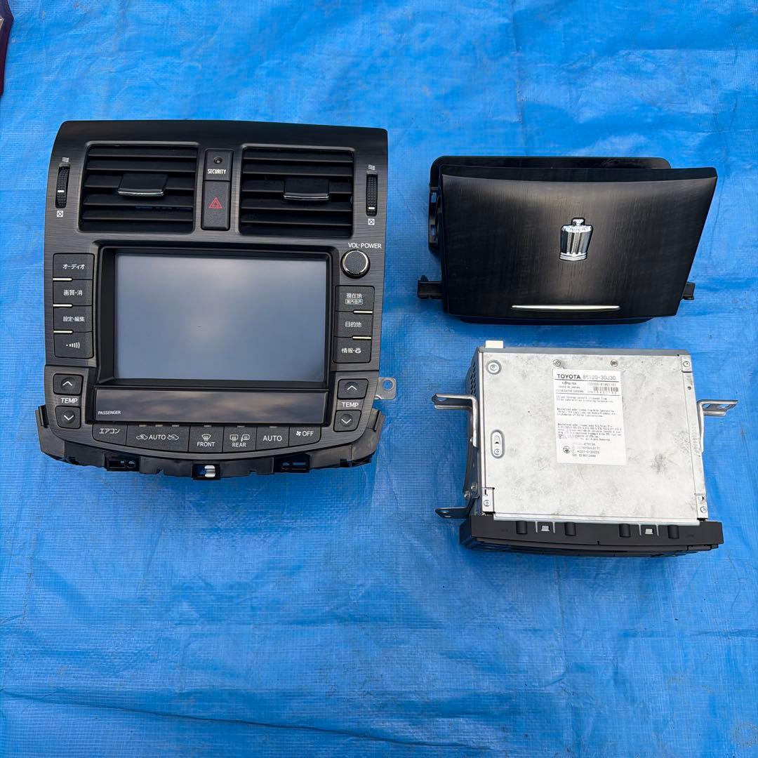 トヨタ純正クラウン 200系 GRS204 HDDナビモニター ユニット
