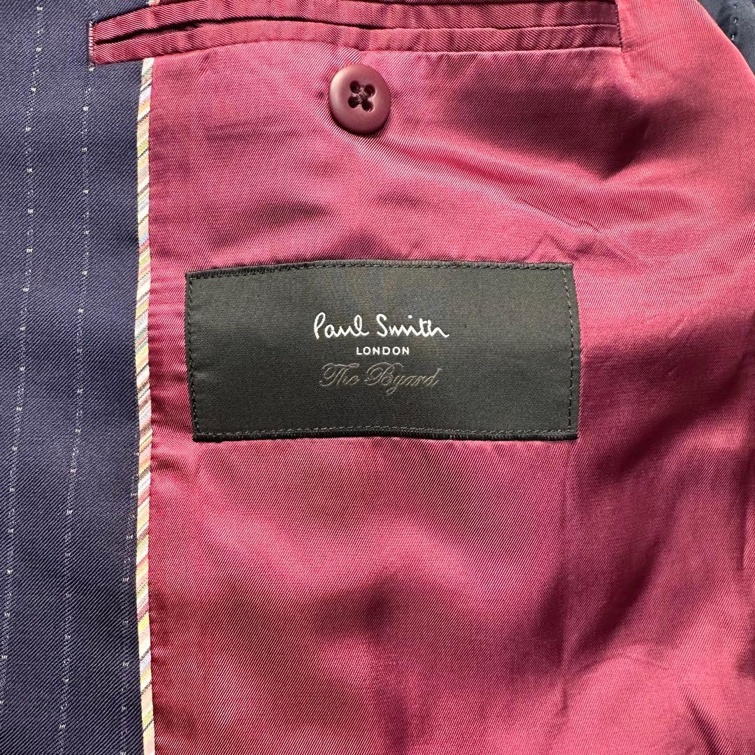 現行 極美品 ポールスミス カノニコ セットアップ 光沢 2トーンネイビー M2