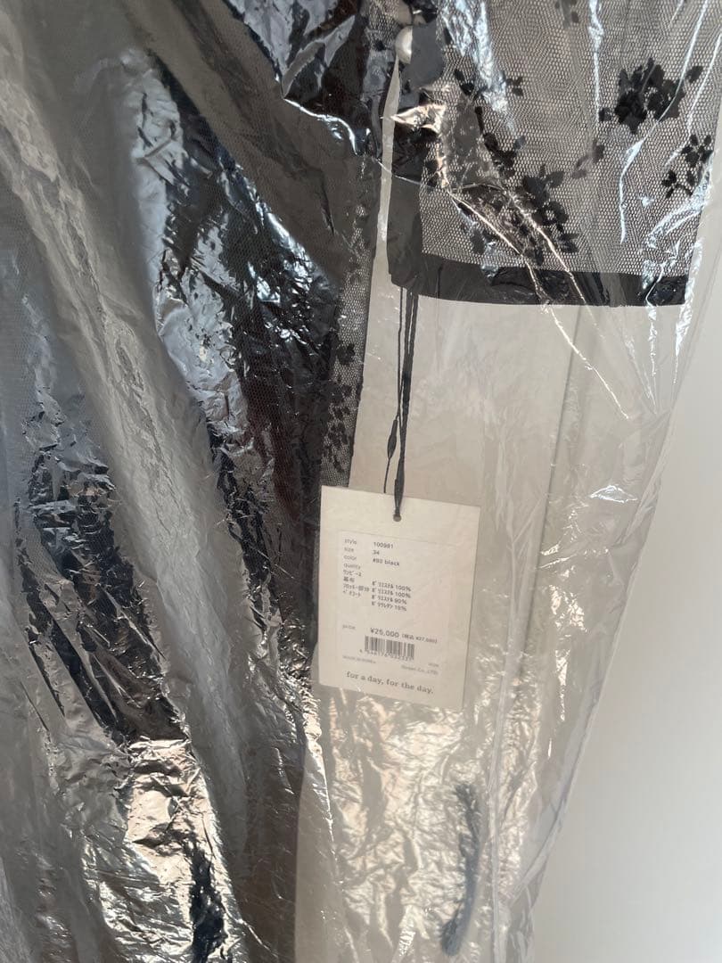 kaene フロッキーベロア2wayドレス　サイズ34