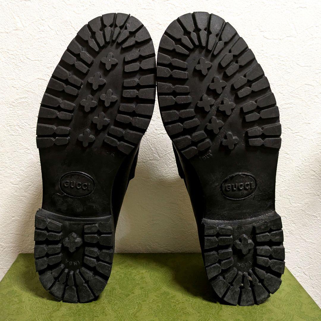 I*２様 美品　GUCCI　ホースビットローファー　ブーツ　黒　40E