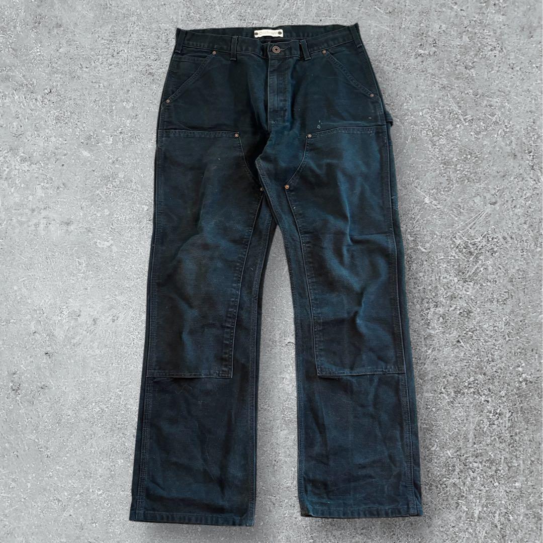 0*0様 【希少】カーハート ダブルニー ユーロ規格　布タブ 黒 #562