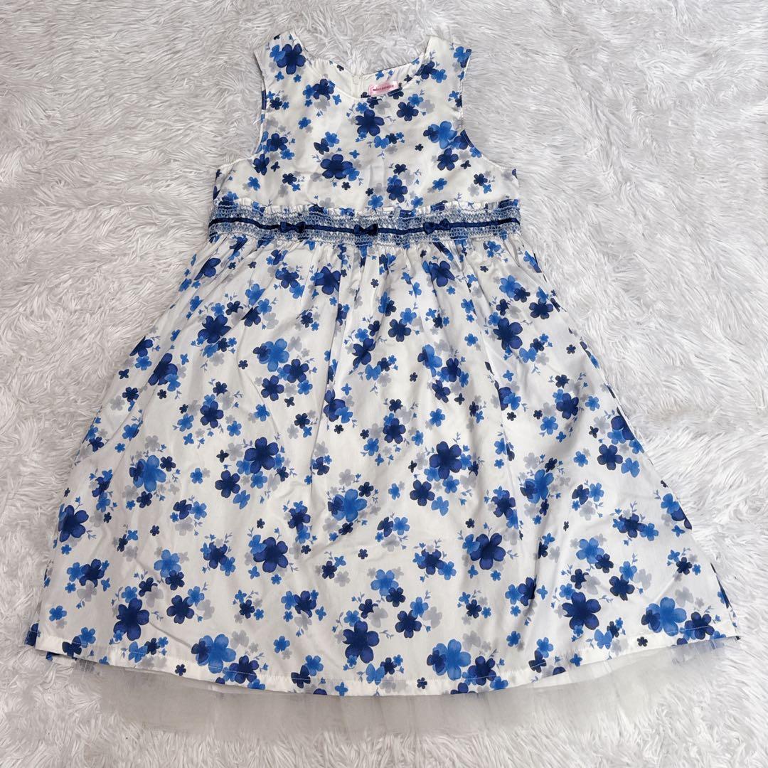 現行✨️MIKIHOUSE ミキハウス 花柄ワンピース チュール フレア 発表会