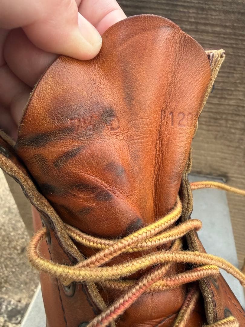 【犬刻印】　希少　レッドウィング 875 7 1/2 アイリッシュセッター