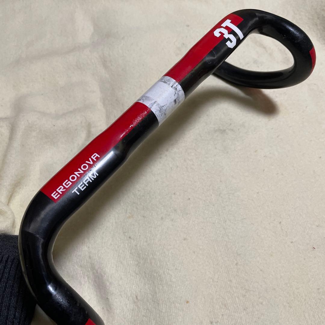 3T ERGONOVA ドロップハンドル 380 カーボン　軽量