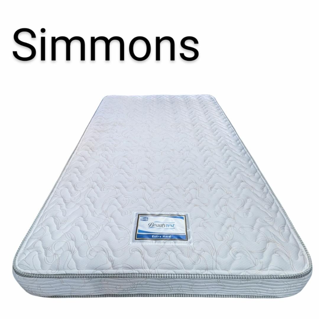 【美品】シモンズ　Simmons　セミダブルベッド　マットレス　コイルスプリング