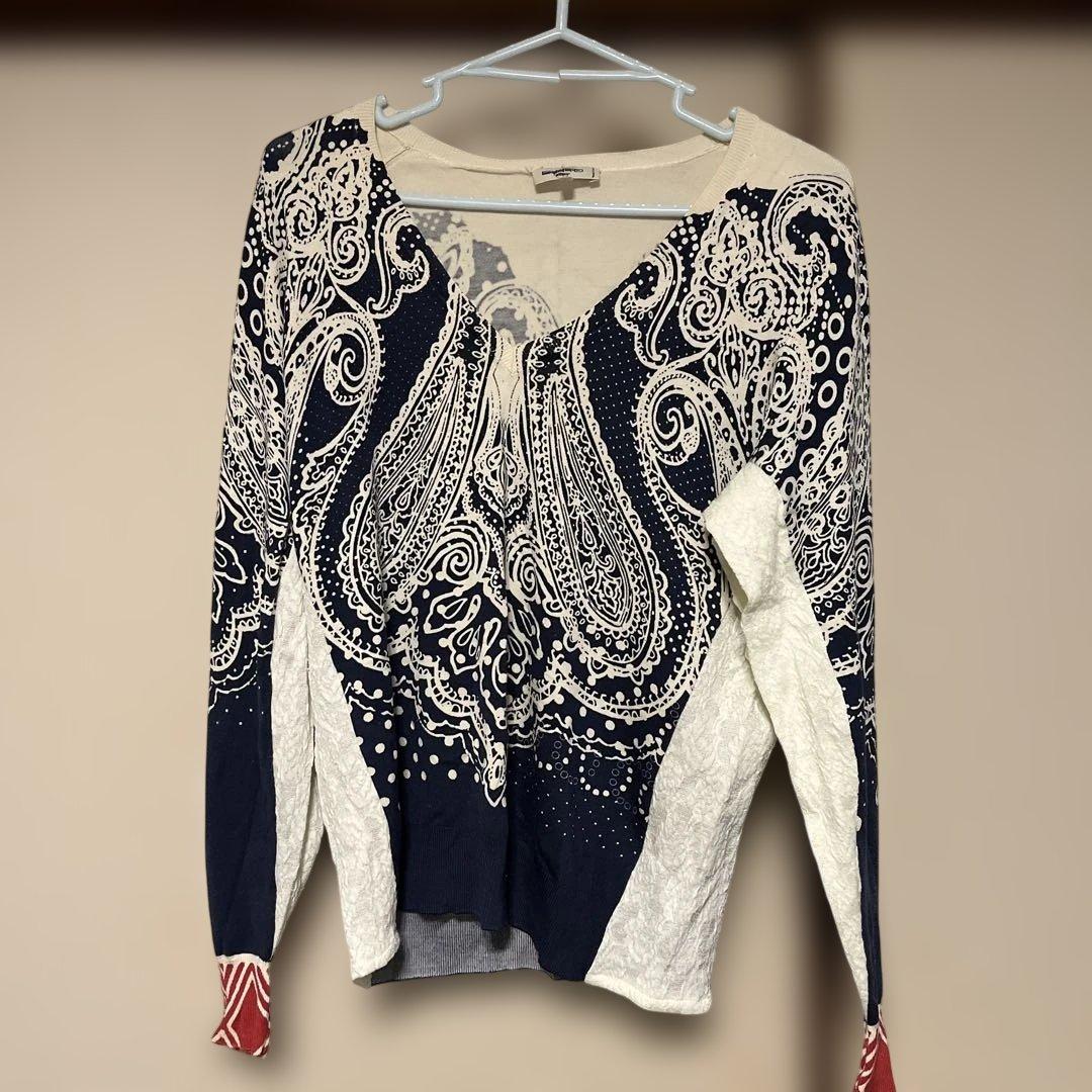 専用　　ETRO ペイズリー柄 長袖Tシャツ 44