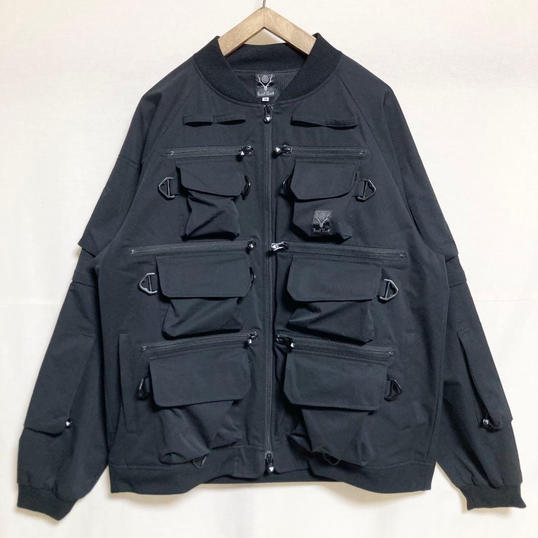オーバーサイズ！south2 west8 マルチポケットジップ2ウェイジャケット
