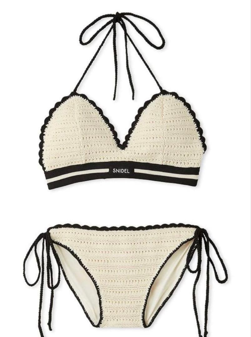 SNIDEL リュックセットクロシェビキニ WHT 白 水着