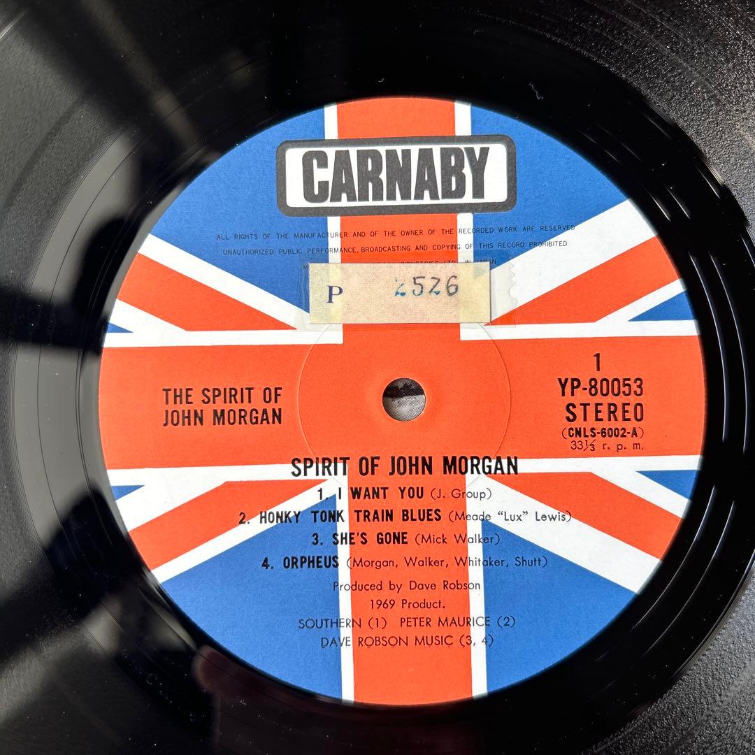 日本盤オリジナルSpirit of John Morgan レコード