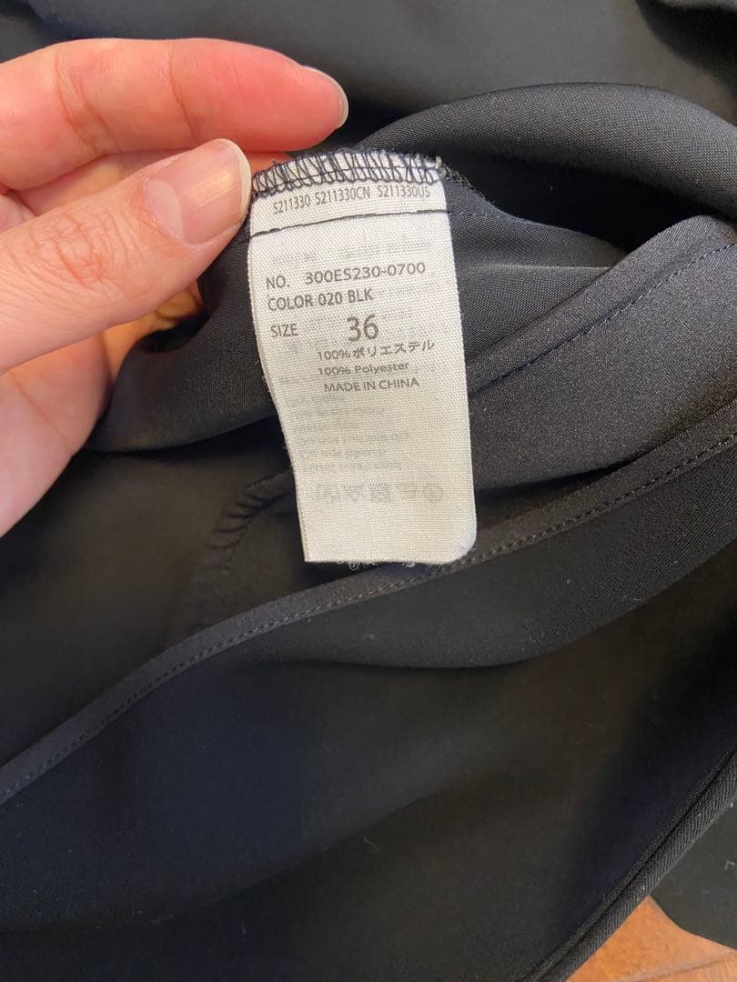 美品　エンフォルド　ノーカラージャケット　ブラック