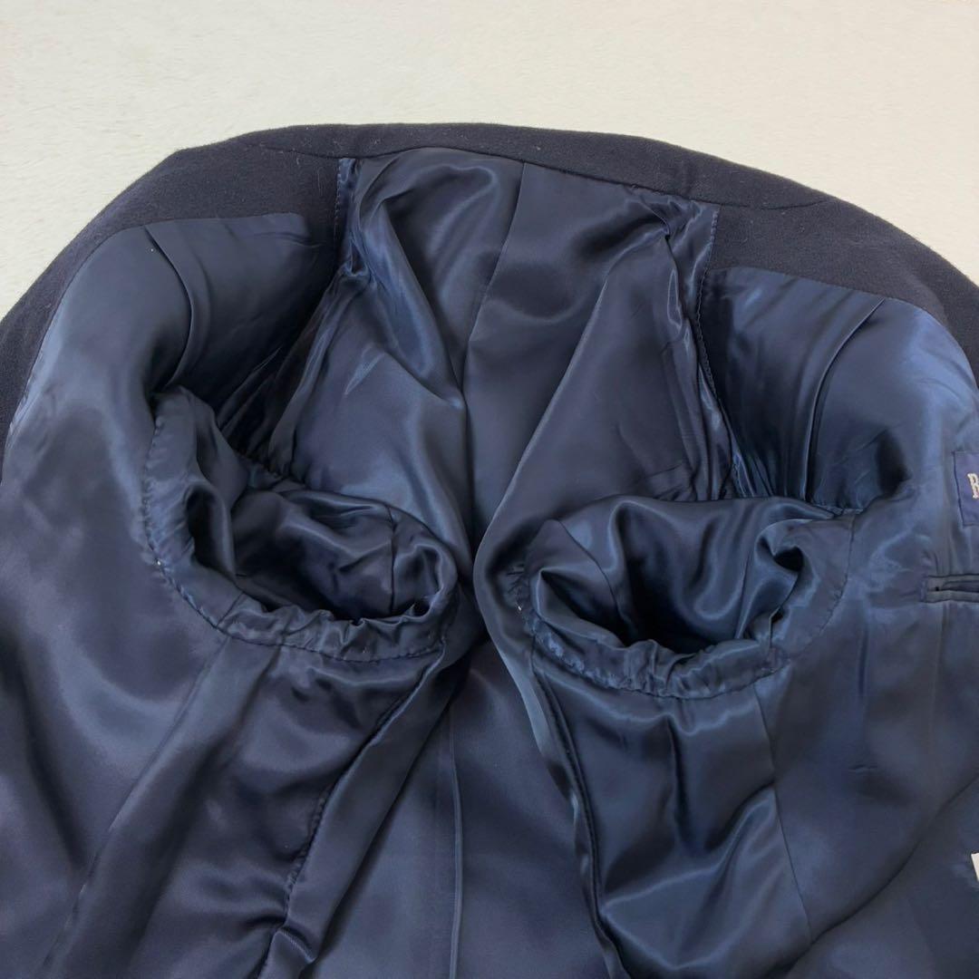 ラルフローレン　紺ブレ　金ボタン　ダブル　7号　Sサイズ相当　ネイビー　ブレザー