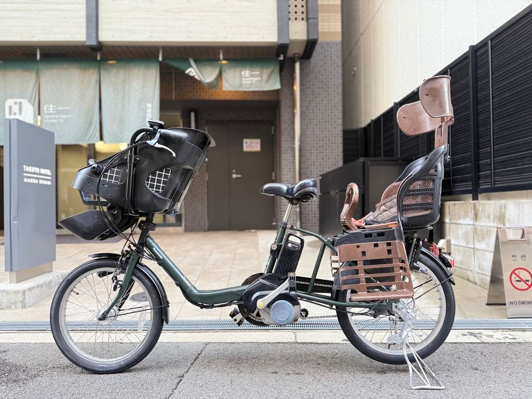 大阪府　子供乗せ　パナソニック　電動アシスト自転車 チャイルドシート付き