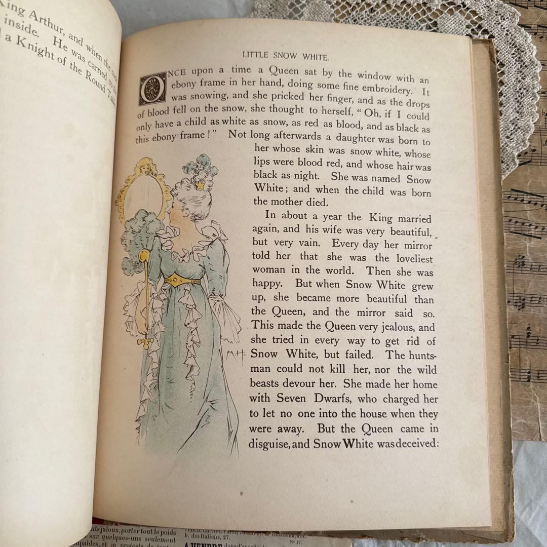 稀少1892年アンティーク愛らしい挿絵の絵本モードハンフリー洋書　童話　古書