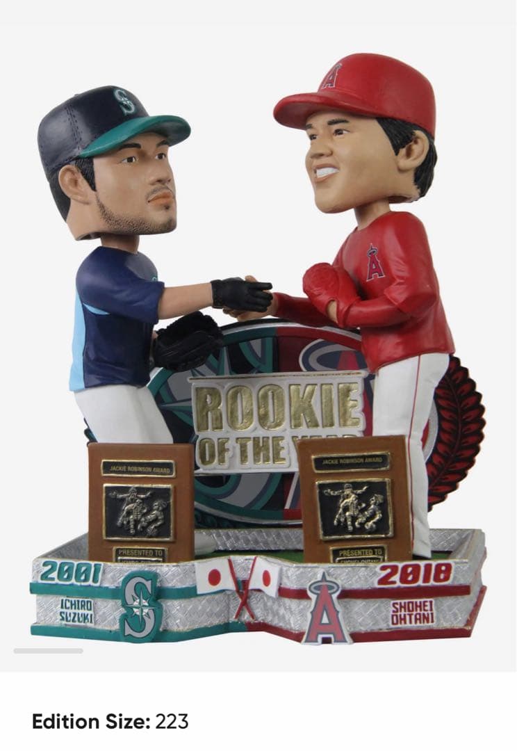 大谷翔平 イチロー　ルーキーオブザイヤー　ボブルヘッド　レア