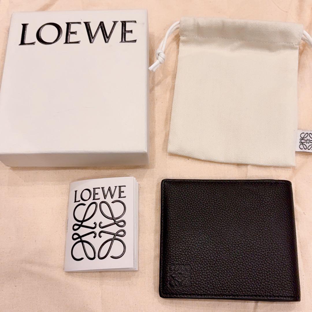 最終価格 極美品 LOEWE ロエベ ブラック 二つ折り財布