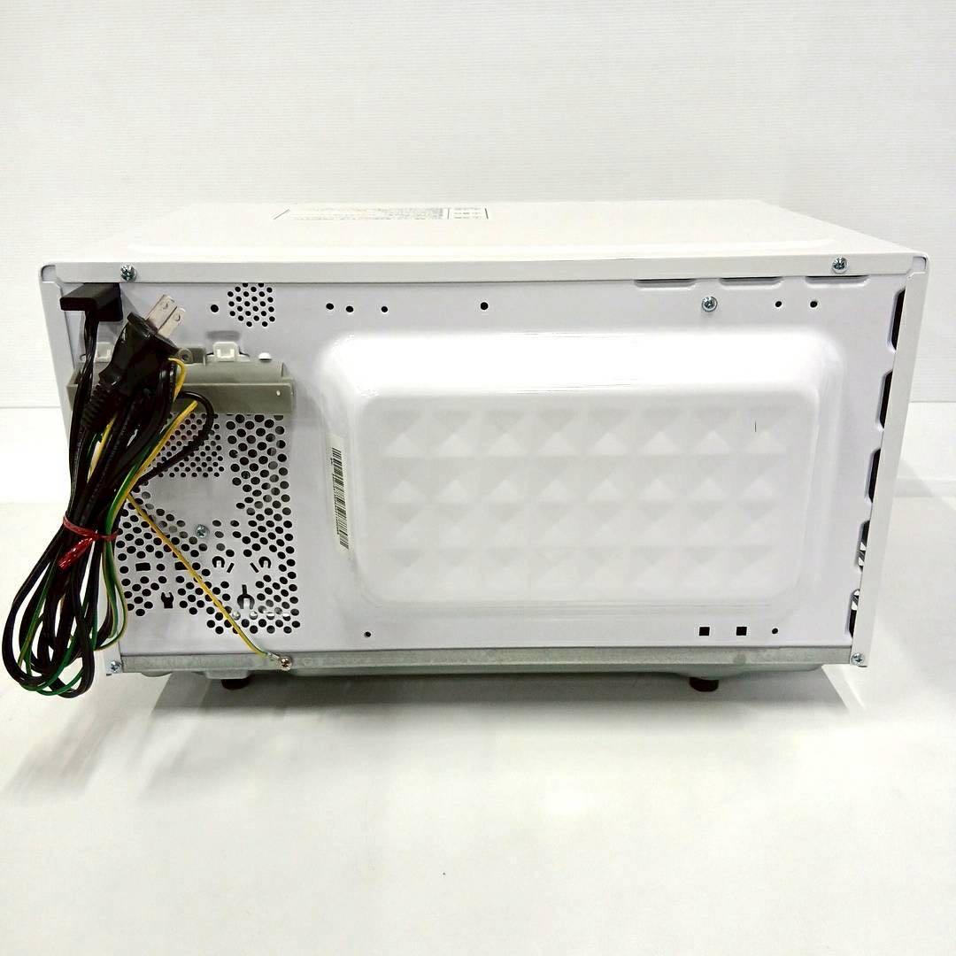 ⑭アイリス2025年製フラット簡単シンプル電子レンジ IMB-F186-W