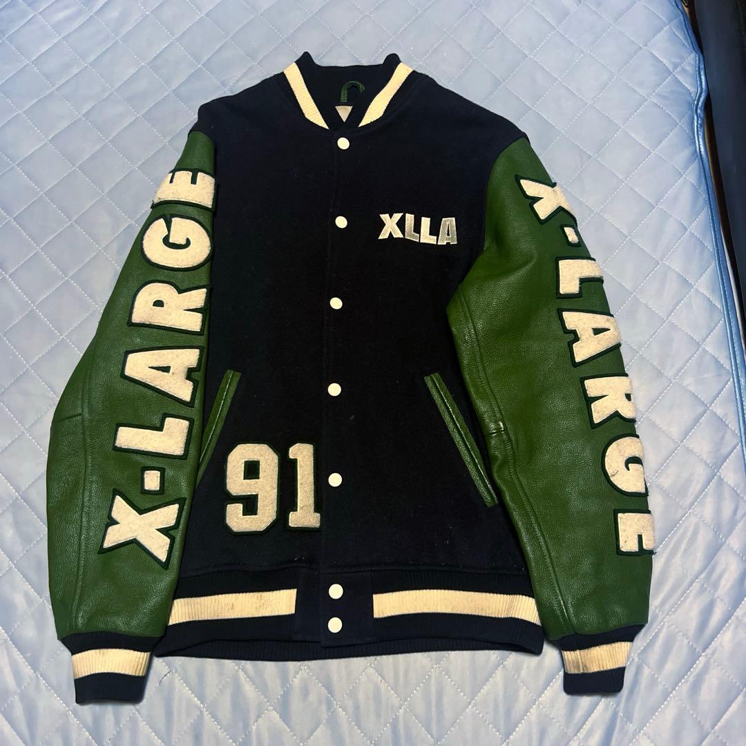 X-LARGE レザースタジャン 本革使用　サイズM