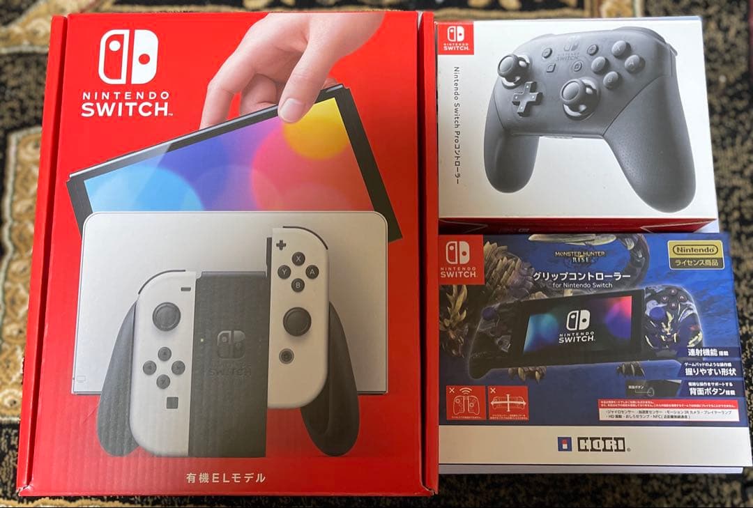 Nintendo Switch 有機EL本体 + プロコントローラー+グリコン