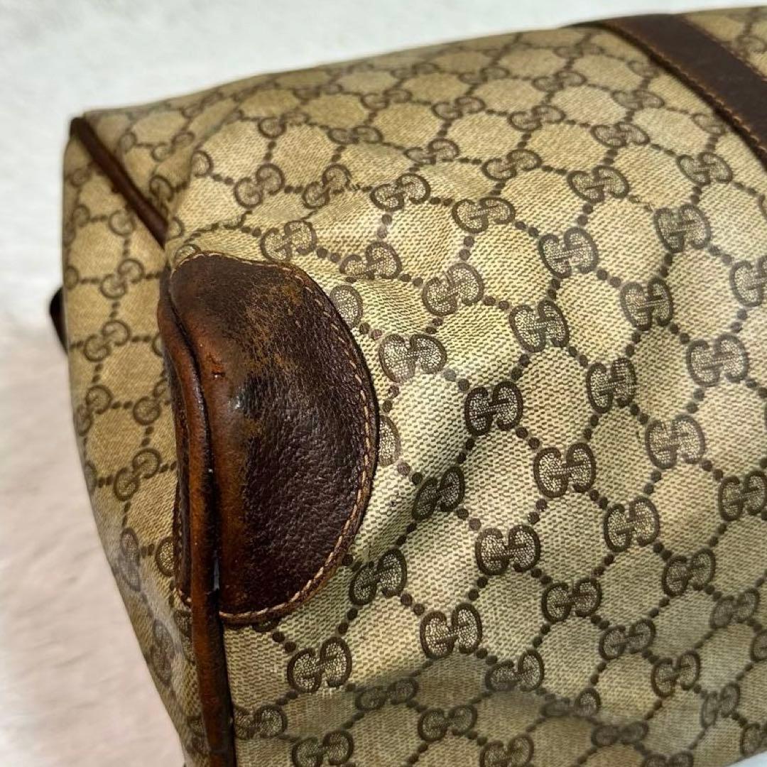 良品✨オールドグッチ GGスプリーム ボストンバッグ PVC 大容量 旅行 ハン