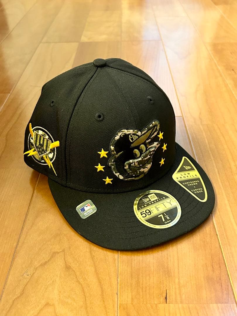 新品オリオールズニューエラ59FIFTY LPキャップ 7 1/8米国軍隊記念日