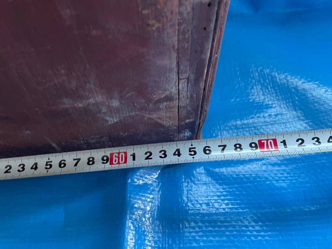 【レトロ】木製ガラス扉キャビネット