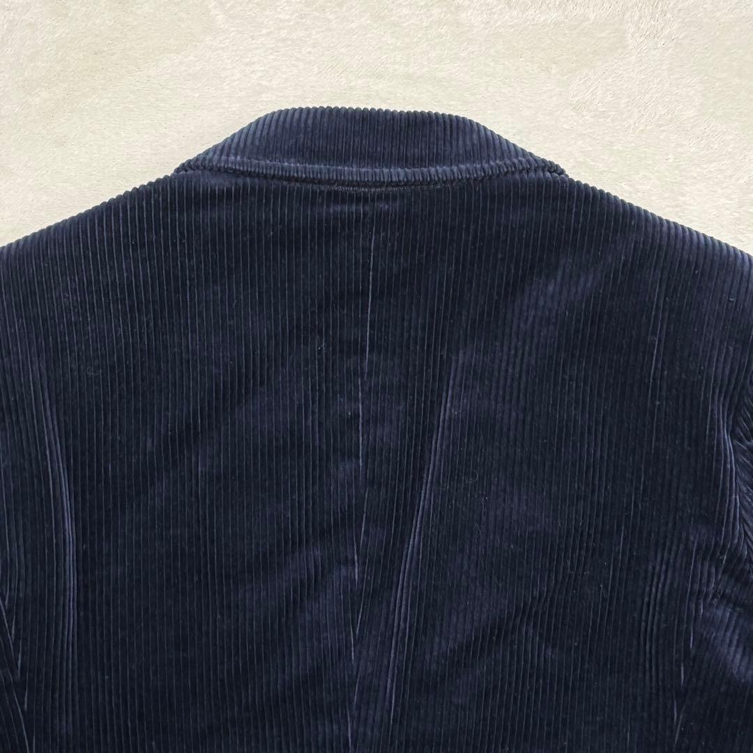イヴ・サンローラン コーデュロイジャケット テーラードジャケット M ネイビー