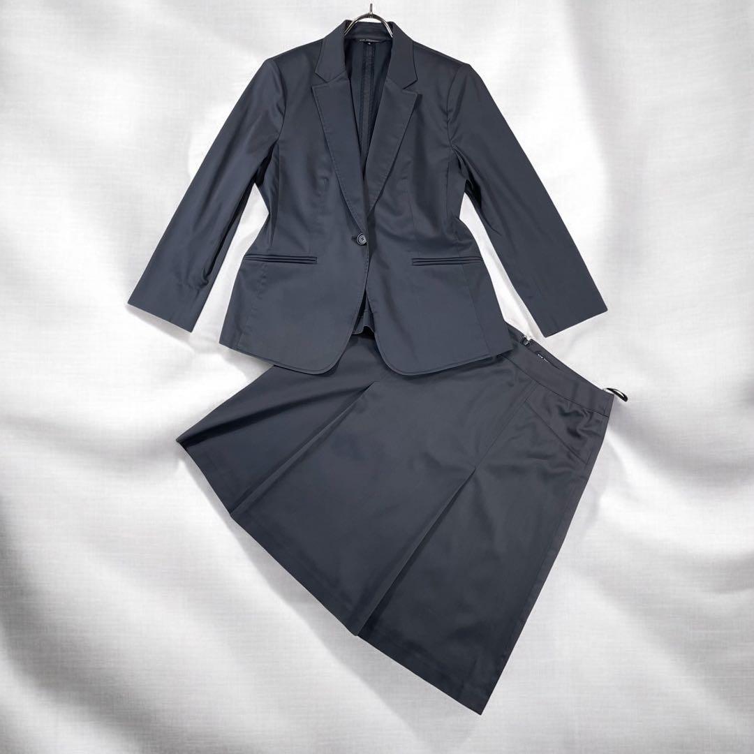 未使用級✨23区 スカート スーツ チャコール 大きいサイズ 46 3XL