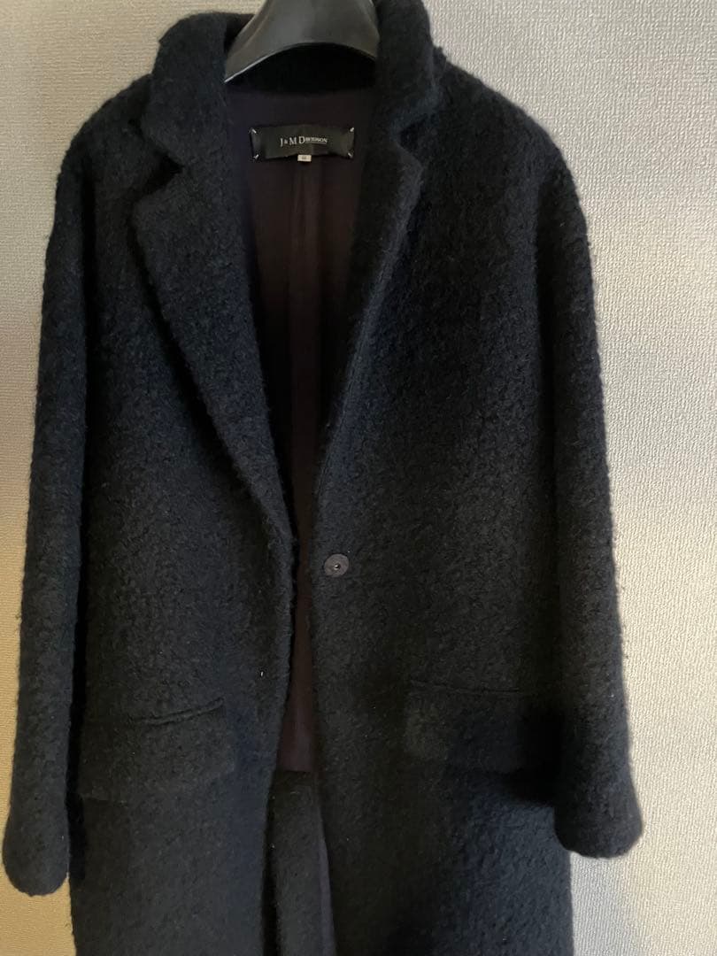 ま*ー様 J&M DAVIDSON ブラック　ウールロングコート