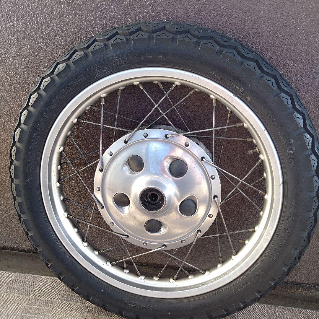 ぽこりん SR400 ドラム 純正フロントホイール&タイヤセット