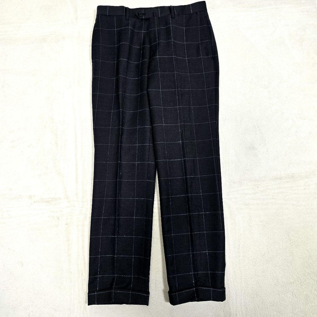 極美品 h'm tailored 3ピーススーツ マルゾット Super100