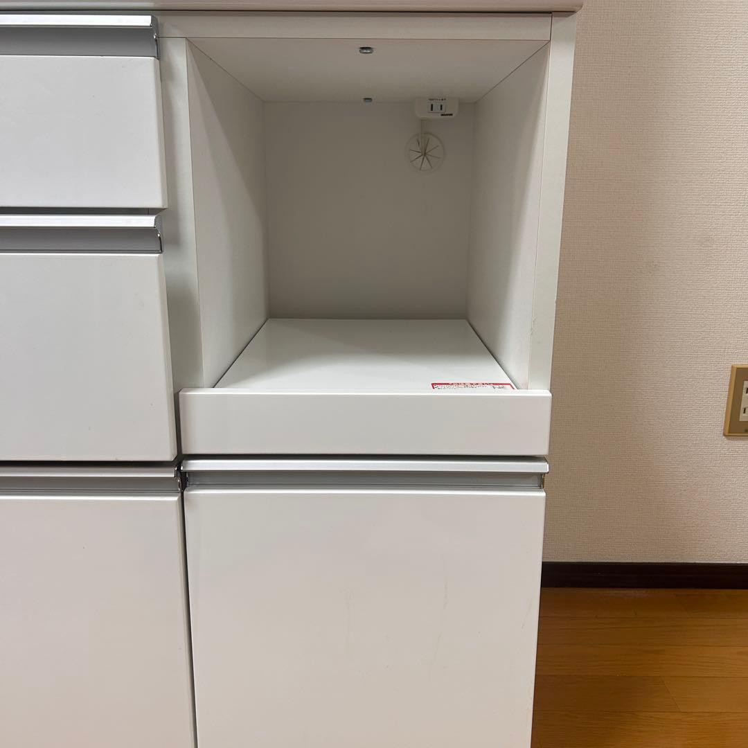 【極美品✨引き取り大歓迎】ニトリ　食器棚　白／ホワイト　キッチンボード