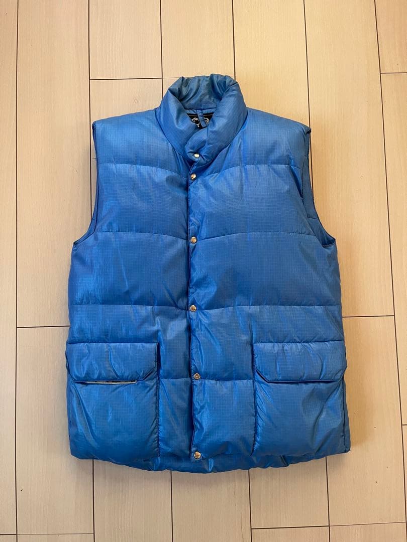  Lion スノーライオン　70s ダウンベスト　ブルー